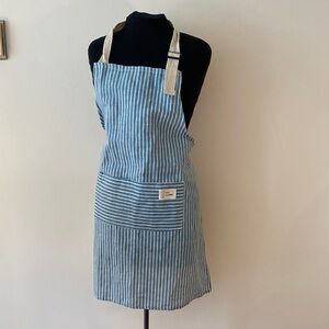 Blue Striped Apron
